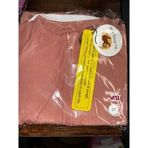 V132. The Sleepy Sloth Dusty Pink Bamboo Zippy‎ 2T NIB